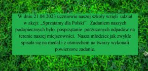 Sprzątamy dla Polski