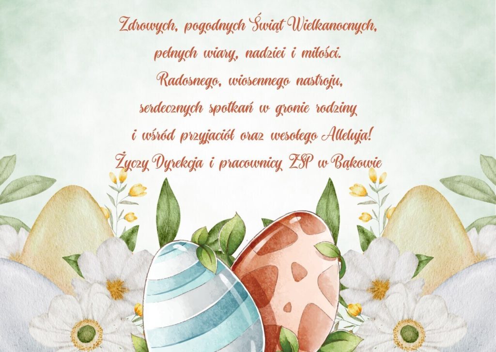 Życzenia Wielkanoc. 
