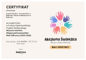 aktywna świetlica certyfikat